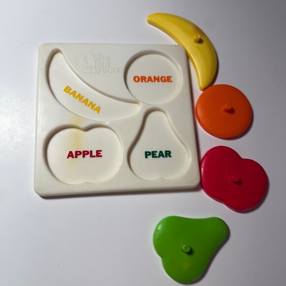 Vintage Avon 1977 The First Years Fruit Puzzle Plastic - Picture 5 of 8